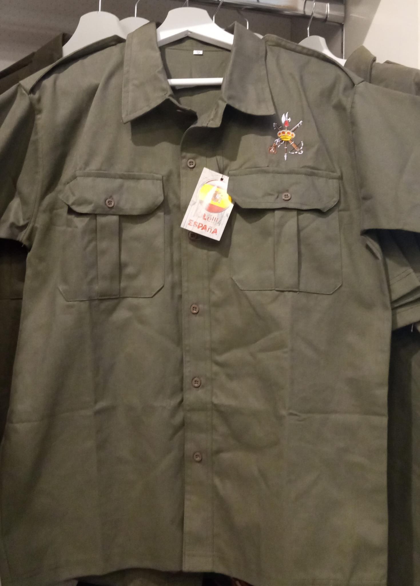 Camisa Algodón M/C Bordado Legión