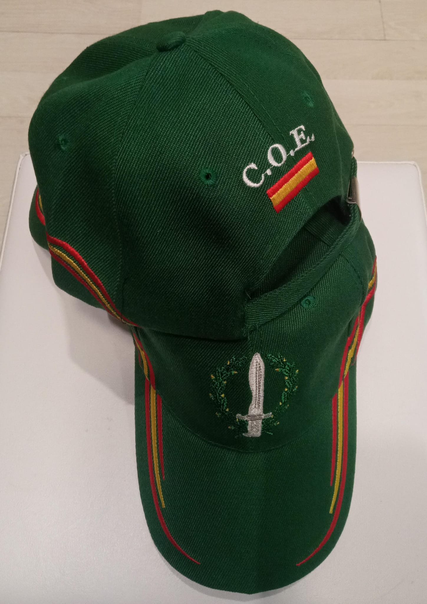 Gorra Verde Bordada C.O.E